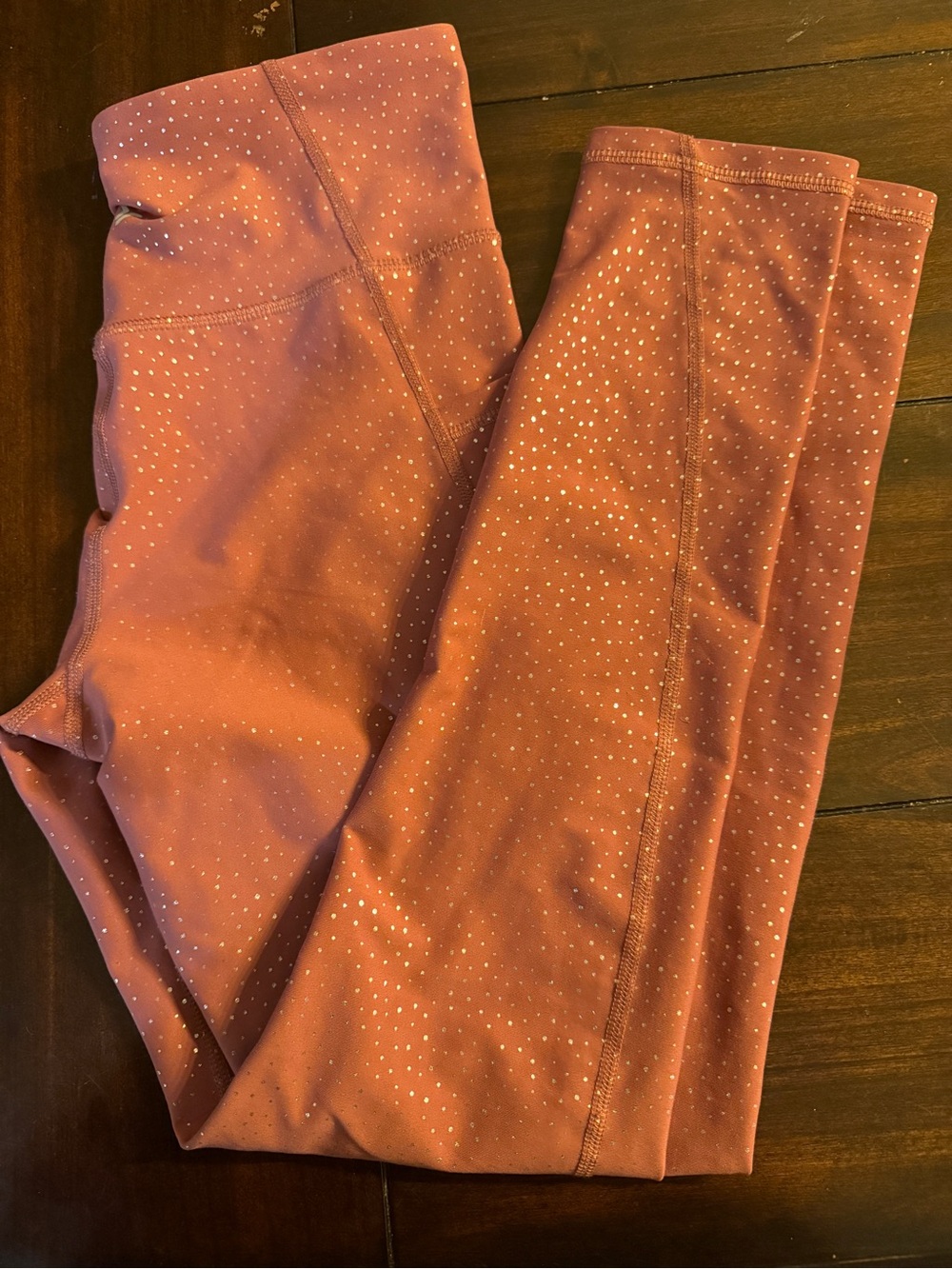 Old Navy Dusty Rose Sparkle Girls' Leggings